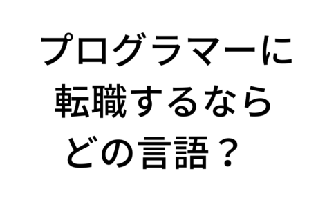 プログラマーに転職するなら学ぶべきはJava